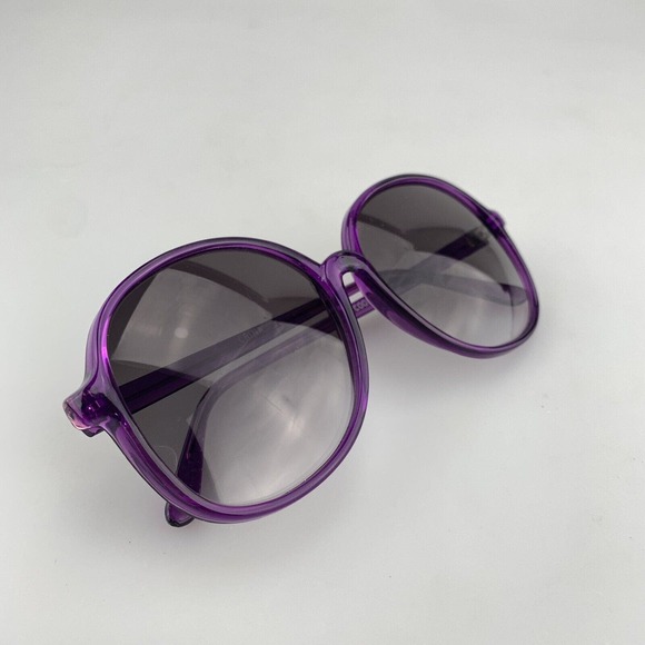 Vintage Cool-Ray Sunglasses Purple Round Oversized Retro - Picture 10 of 10